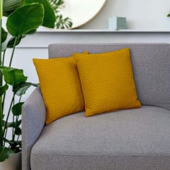 Наволочка COSAS Curcuma Waffle Weave 45х45 см Гірчичний Олександрія