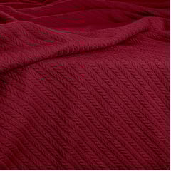 Покрывало 240х260 Ruby Knitted Braid COSAS бордо Хмельник
