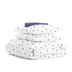 Семейная постель с простыней на резинке Delta CS2 COSAS Белый 2х160х220 см Первомайск