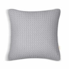 Наволочка COSAS Smoky Greek Waffle 45х45 см Сірий Ромни