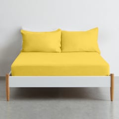 Дитяче простирадло COSAS SUMMER Ранфорс 60х120х12 см Жовтий Кам'янське