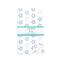 Полуторное постельное белье Clear Stars Cs1 COSAS Голубой 160х220 см Львов