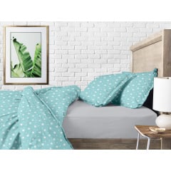 Сімейний комплект COSAS MINT STARFALL CS2 Ранфорс 2х160х220 см М'ятний Київ