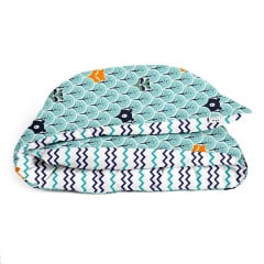 Подростковое постельное белье WOOD BEAR COSAS бирюзовый 155х215 см Киев