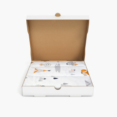 Бортики на ліжечко COSAS ANIMALS GREY Ранфорс 30х180 см Білий Нова Каховка