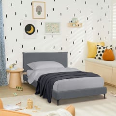 Ліжко односпальне COSAS Mandarin Lava 90х200 см Антрацит Нікополь