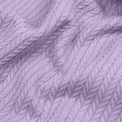 Плед-покривало косичка COSAS 200х220 см Lavander Knitted Braid Орхідея Балаклія