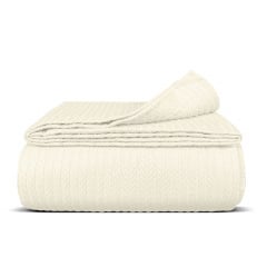 Плед-покривало косичка COSAS 230х240 см Biscotti Knitted Braid Бежевий Слов'янськ