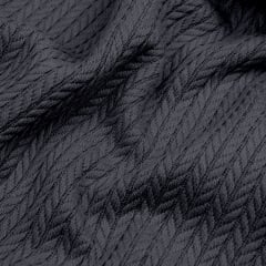 Плед-покривало косичка COSAS 240х260 см Beluga Knitted Braid Антрацит Нікополь