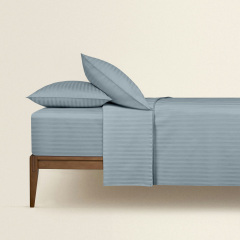 Полуторна постільна білизна сатин CASHMERE Cosas Сизий 160х220 см Шепетівка