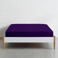 Простынь полутораспальная COSAS DARK PLUM Ранфорс 155х240 см Фиолетовый Чернигов