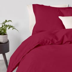 Семейный комплект постельного белья Ruby COSAS Бордовый 2х160х220 см Гуляйполе