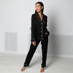 Пижама женская COSAS Pure Essence S Черный Ромны