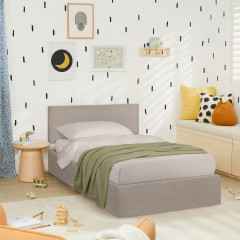 Ліжко односпальне COSAS Papaya Biscuit 90х200 см Капучино Генічеськ