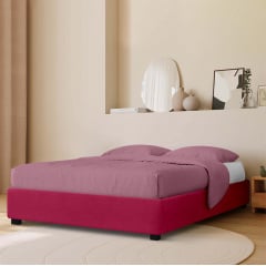 Ліжко двоспальне COSAS Mango Sangria 160x200 см Винний Петрове