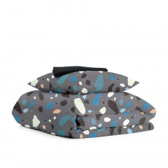 Подростковая постель с простыней на резинке GEMSTONES Cosas серый 160х220 см Свесса