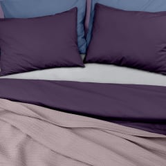 Плед-покривало косичка COSAS 240х260 см Floral Knitted Braid Ліловий Березне