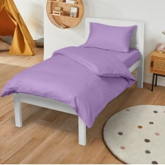 Подростковое постельное белье сатин AMETHYST Cosas Фиолетовый 160х220 см Весёлое