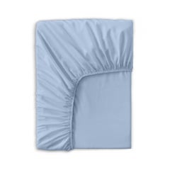 Подростковая постель сатин с простыней на резинке WAVE Cosas лазурный 160х220 см Ромны