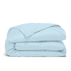 Полуторное постельное белье Mini Dots CS14 COSAS Голубой 160х220 см Гуляйполе