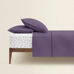 Двуспальная постель с простыней на резинке Aurora CS6 COSAS Лаванда 180х220 см Ахтырка