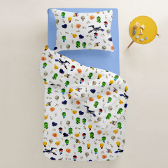 Подростковая постель с простыней на резинке Minecraft CS4 COSAS Зеленый 160х220 см Харьков