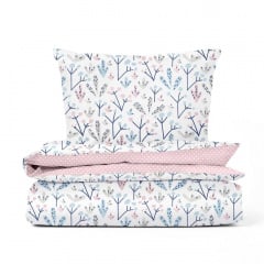Дитячий комплект без простирадла COSAS FLOWER Ранфорс 110х140 см Рожевий Братське