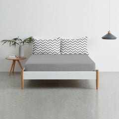 Набор наволочки и простыни 3 шт GREY ZIGZAG GREY COSAS серый Ясногородка