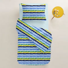 Дитяча постільна білизна у ліжечко Blue Star line CS1 COSAS Блакитний 110х140 см Шепетівка