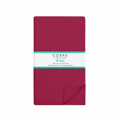 Сімейна постіль з простирадлом на гумці Ruby Cs1 COSAS Бордовий 2х160х220 см Братське