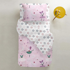 Детская наволочка COSAS BALLERINA Ранфорс 40х60 см Розовый Славянск