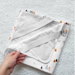 Непромокаюча пелюшка COSAS DREAM ANIMALS Ранфорс 70х120 см Білий Шепетівка