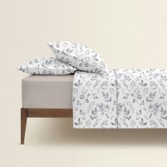 Євро наволочка COSAS STEPPE FLOWERS 50х70 см Сірий Дубно