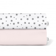 Набор Простыня на резинке COSAS ROSE STAR Ранфорс 60х120х12 см 2 шт. Братское