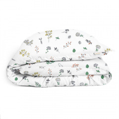 Детское постельное белье в кроватку Wild Flowers COSAS Белый 110х140 см Шепетовка