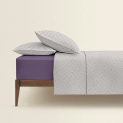 Семейная постель с простыней на резинке Mini Dots CS3 COSAS Бежевый 2х160х220 см Ирпень