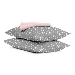 Набор наволочки и простыни 3 шт STARFALL WHITE GREY PUDRA COSAS Киев