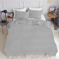 Євро наволочка COSAS GREY LINE Ранфорс 50х70 см Сірий Костопіль