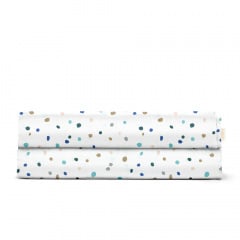 Двоспальна постіль з простирадлом на гумці COSAS Magnolia CS9 180х220 см Різнокольоровий Київ