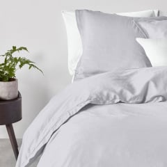 Сімейна постіль з простирадлом на гумці SmokyE COSAS сірий 2х160х220 см Слов'янськ