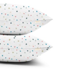 Набір наволочок на подушку 40х60 см COLOR BLOTS COSAS Білий Долина