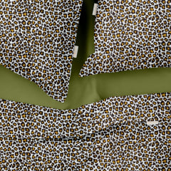 Євро постіль з простирадлом на гумці Leopard CS1 COSAS Бежевий 200х220 см Ясногородка