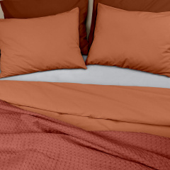 Покрывало 240х260 Rust Waffle Weave COSAS оранжевый Новониколаевка