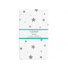Простирадло на резинці 120х200 см GREY STARFALL CS1 COSAS Білий Куп'янськ