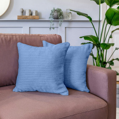 Наволочка COSAS Cloud Knitted Braid 50х50 см Небесний Гуляйполе