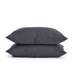 Евро комплект COSAS GREY SATIN 70 Сатин 200х220 см Серый Новониколаевка