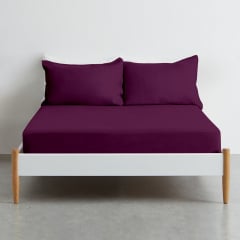 Детская простыня COSAS DARK CHERRY Ранфорс 60х120х12 см Вишневый Камень-Каширский