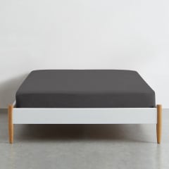 Простынь на резинке COSAS SMOKY CS1 Ранфорс 80х160х20 см Антрацит Никополь