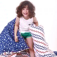 Подростковый пододеяльник COSAS BLUE STARFALL Ранфорс 155х215 см Синий Вольнянск