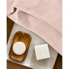 Рушник COSAS CUBE ROSE Піке 75x130 см Рожевий Гуляйполе